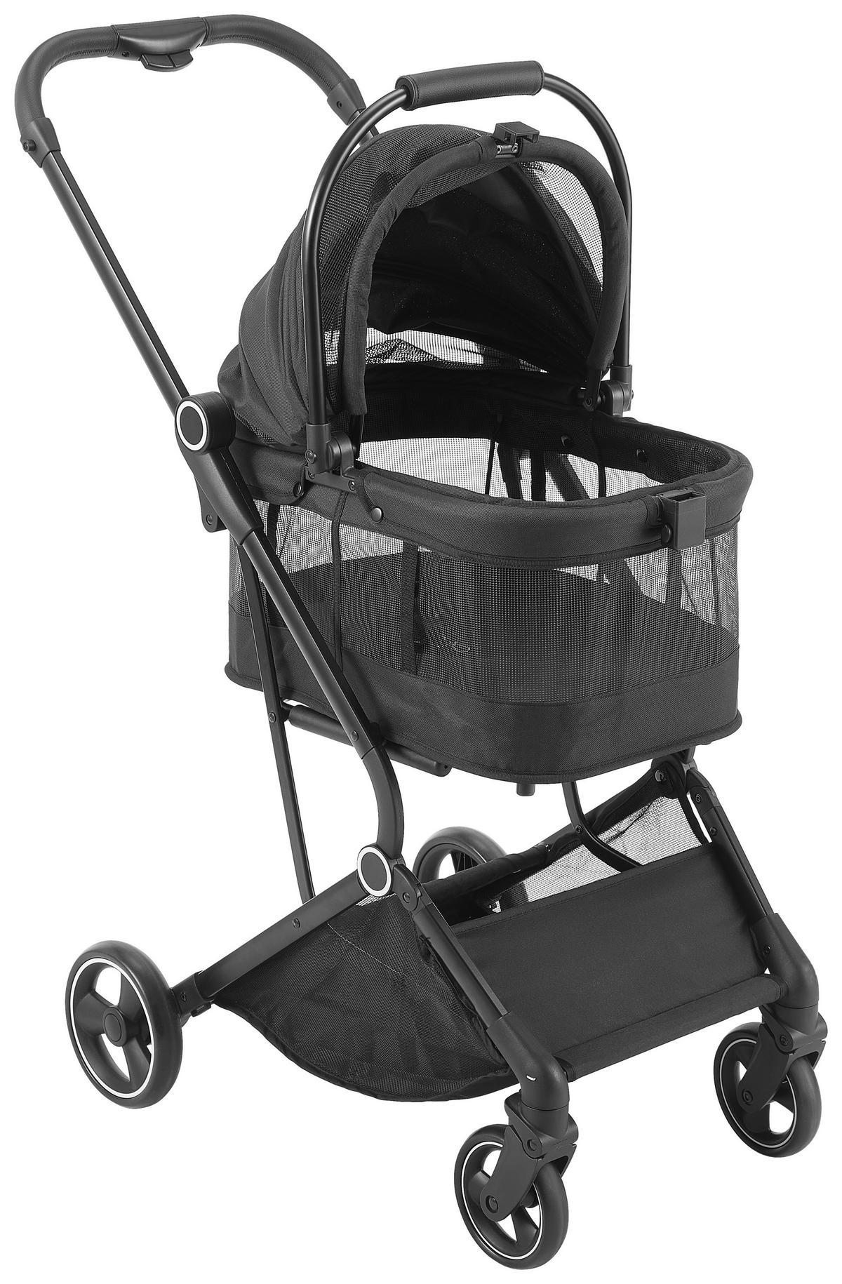 HUNDE-BUGGY Pets  - Schwarz, Basics, Kunststoff/Textil (84.5/50.5/103cm)