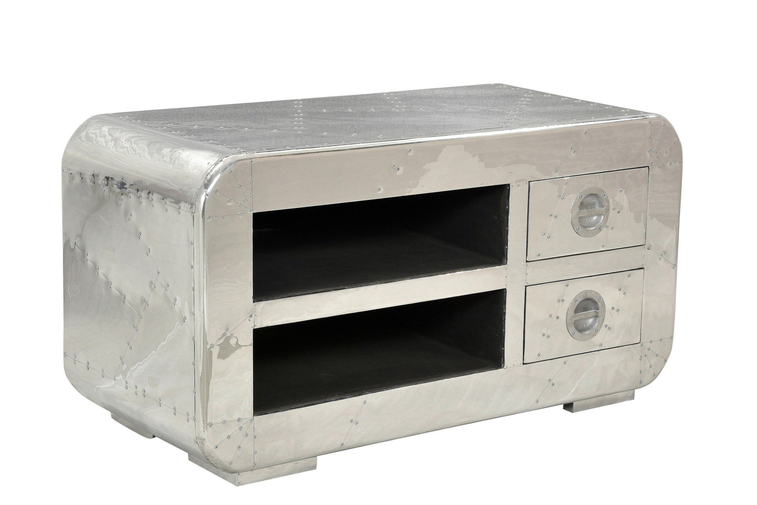 LOWBOARD  100/50/45 cm 2 Schublade(n)  - Silberfarben, Design, Holz/Holzwerkstoff (100/50/45cm) - MID.YOU