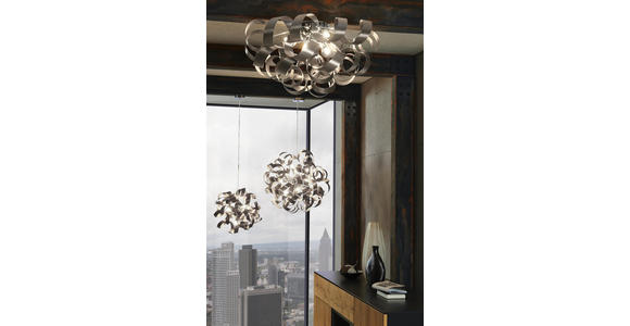 LED-DECKENLEUCHTE - Alufarben, Design, Metall (70/40cm) - Ambiente