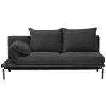 LIEGE Webstoff Schwarz  - Schwarz, Design, Textil/Metall (200/90/88cm) - Dieter Knoll