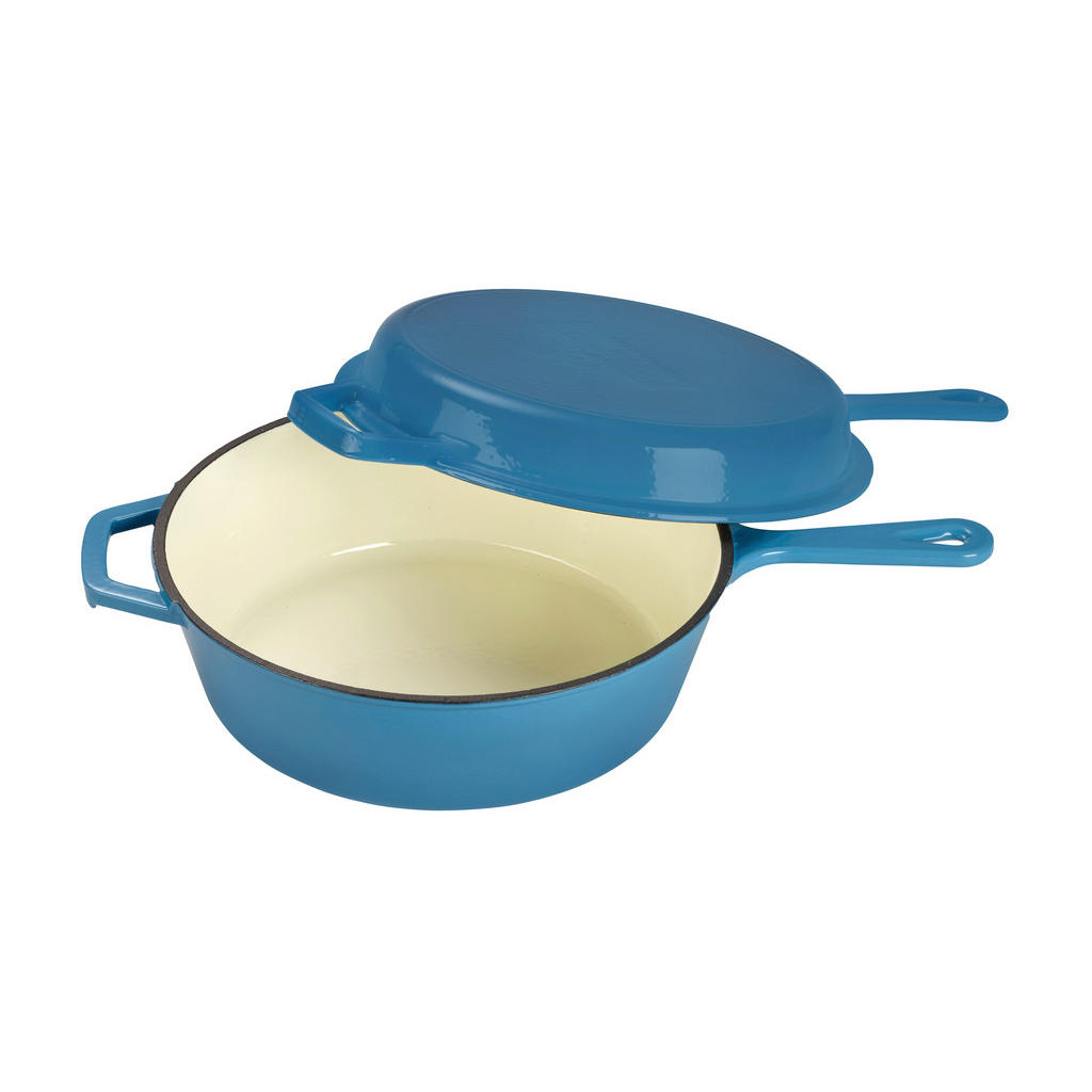 Thumbnail - Echtwerk Kochtopfset, Blau, Metall, 2-teilig, 2,5 L,2,5 L, rund, backofengeeignet, leichte Reinigung,backofengeeignet, K...