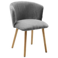 STUHL Cord Grau, Naturfarben Buche massiv  - Naturfarben/Grau, LIFESTYLE, Holz/Textil (61/79/61cm) - MID.YOU