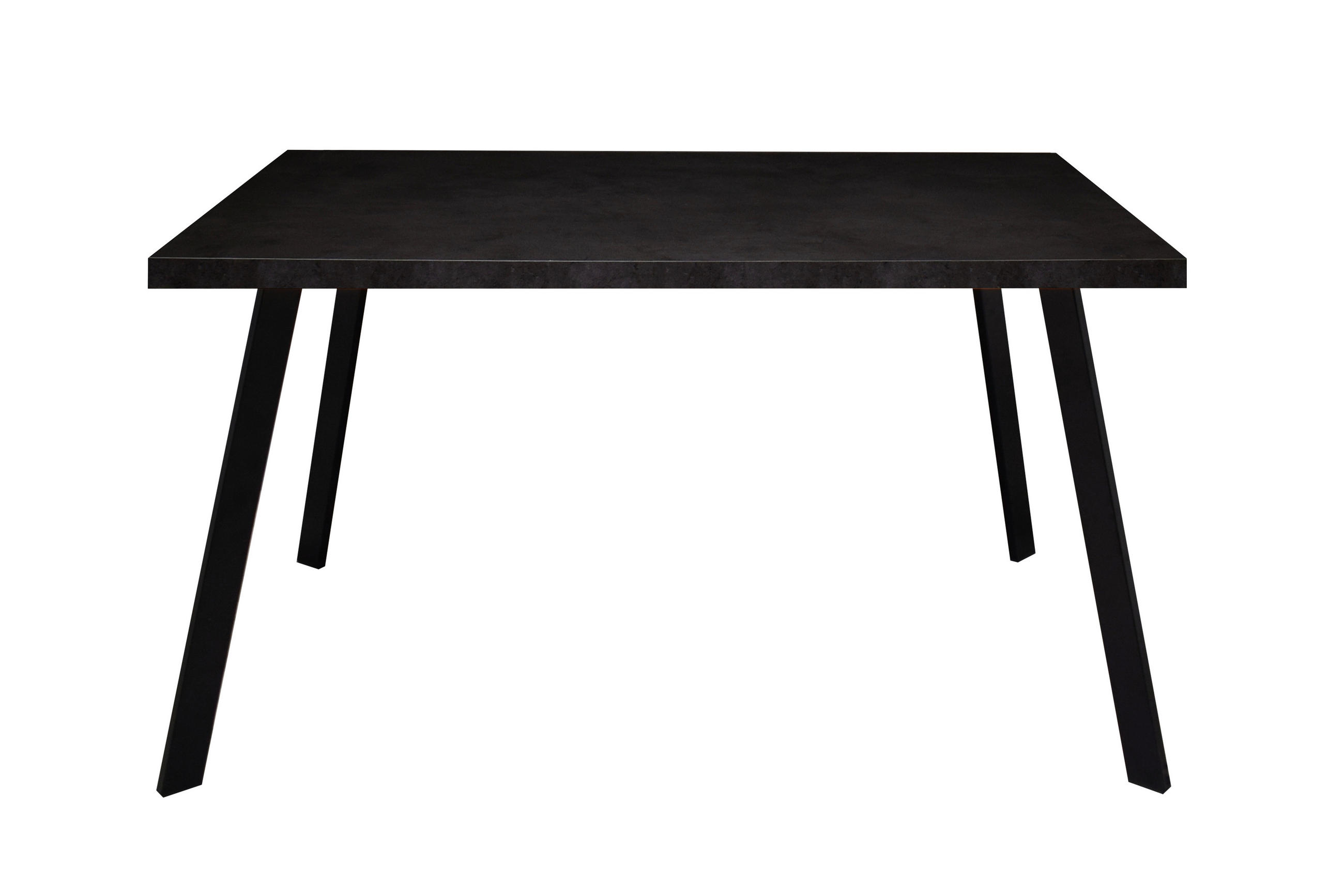 ESSTISCH rechteckig Schwarz  - Schwarz, KONVENTIONELL, Holzwerkstoff/Metall (180/90/76cm) - Hom`in