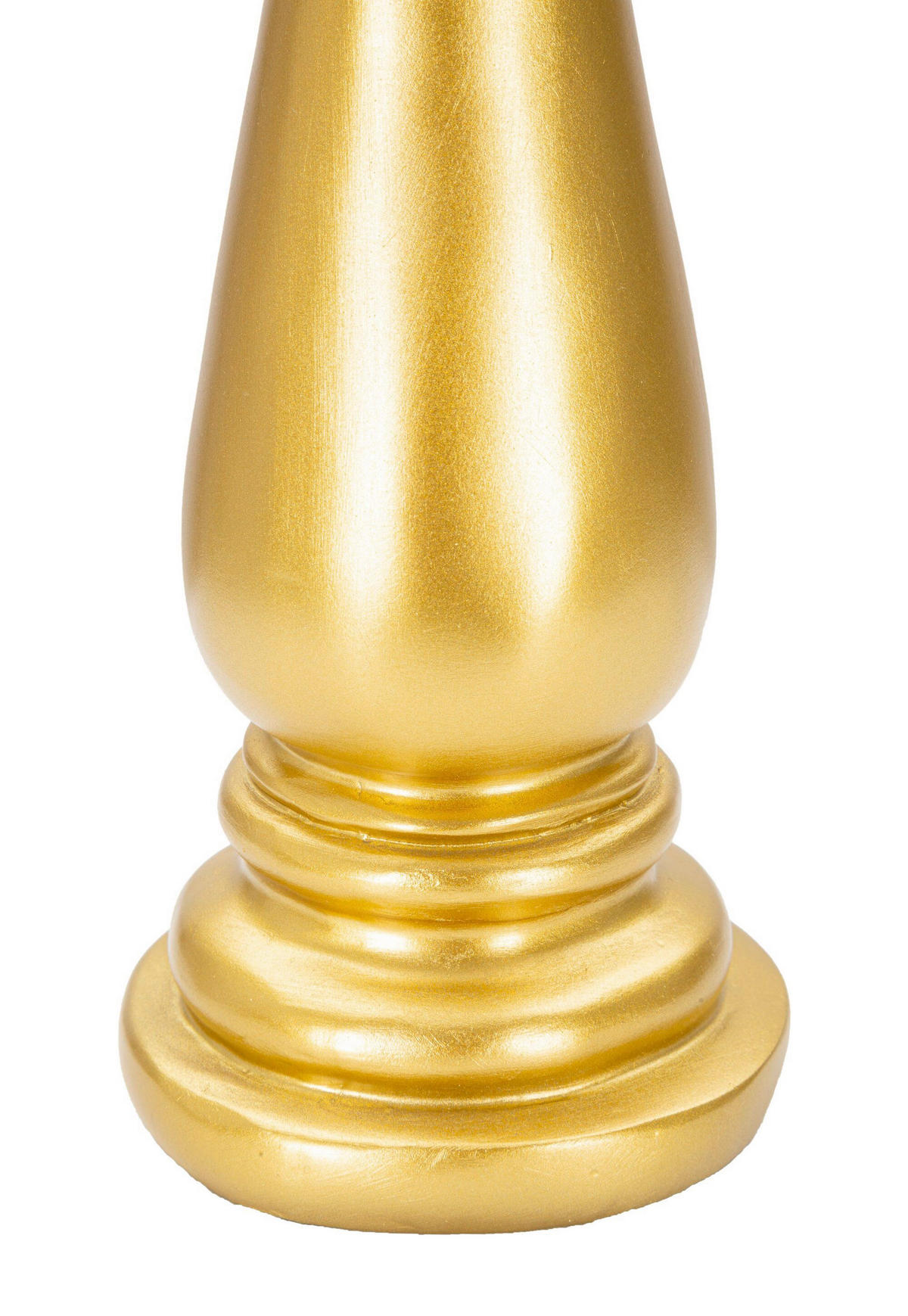 SKULPTUR - Goldfarben/Schwarz, Basics, Kunststoff (12.5/38.5/12.5cm)