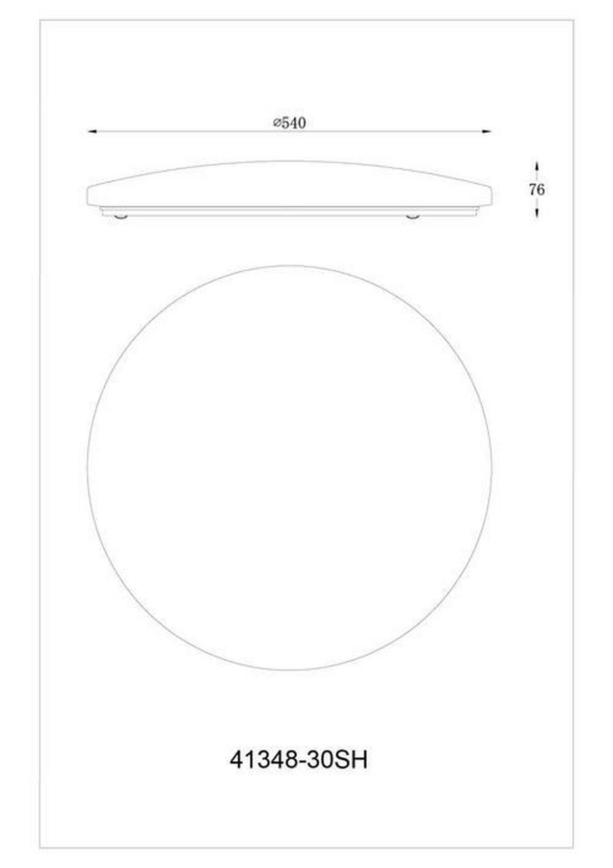LED SVJETILJKA STROPNA Sajama  - Basics, metal/plastika (54/7,6cm) - Globo