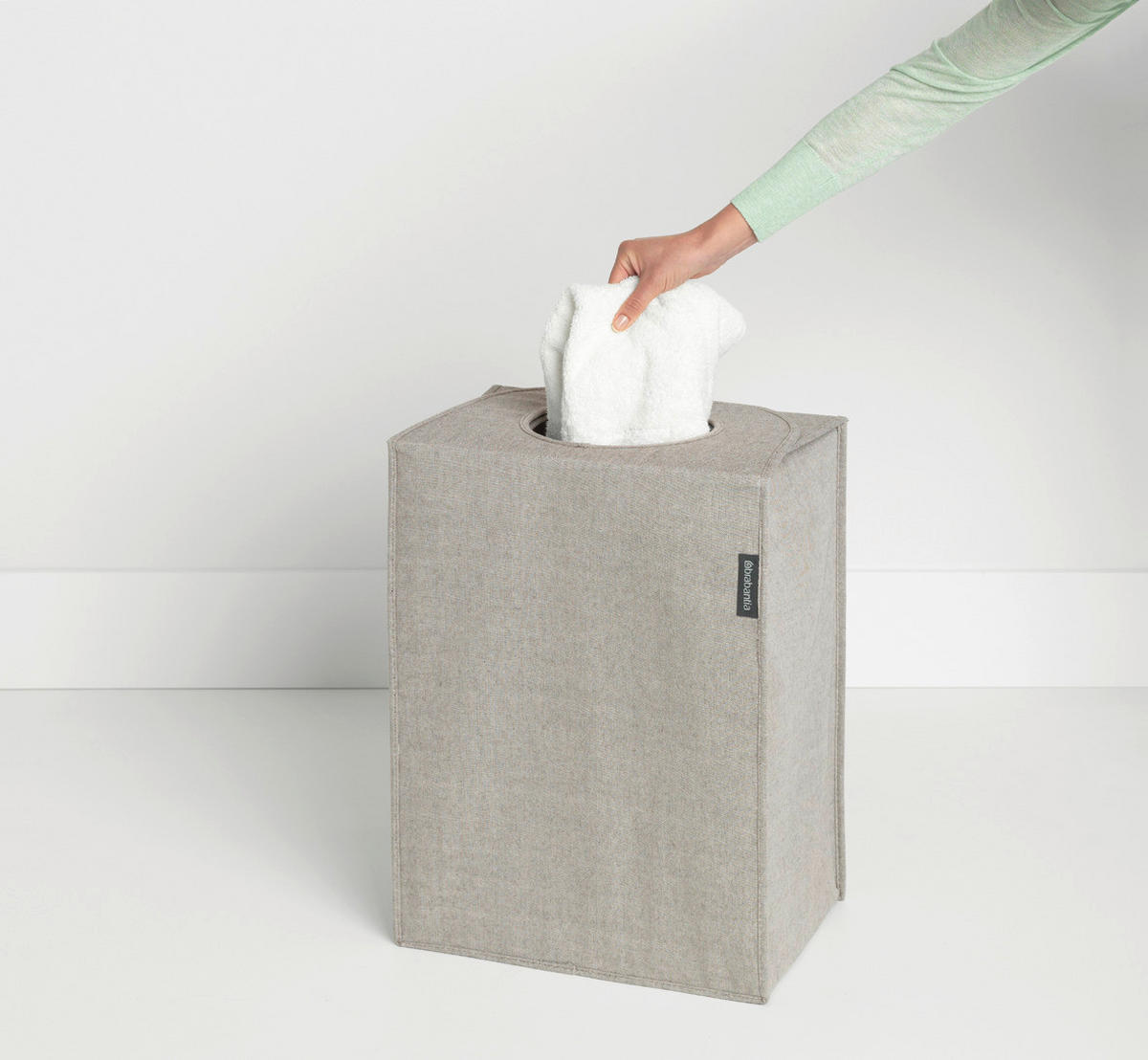 PRÁDELNÍ KOŠ - šedá, Design, textil (40,5/54/29,5cm) - Brabantia