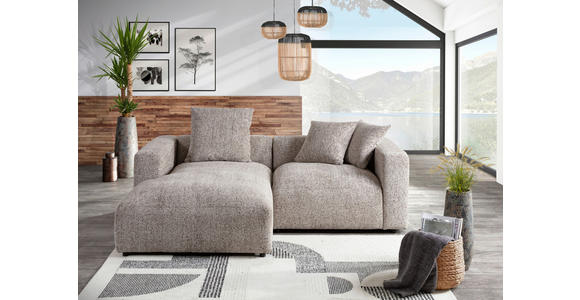 ECKSOFA  in Chenille Braun  178/231 cm  - Schwarz/Braun, MODERN, Kunststoff/Textil (178/231cm) - Carryhome