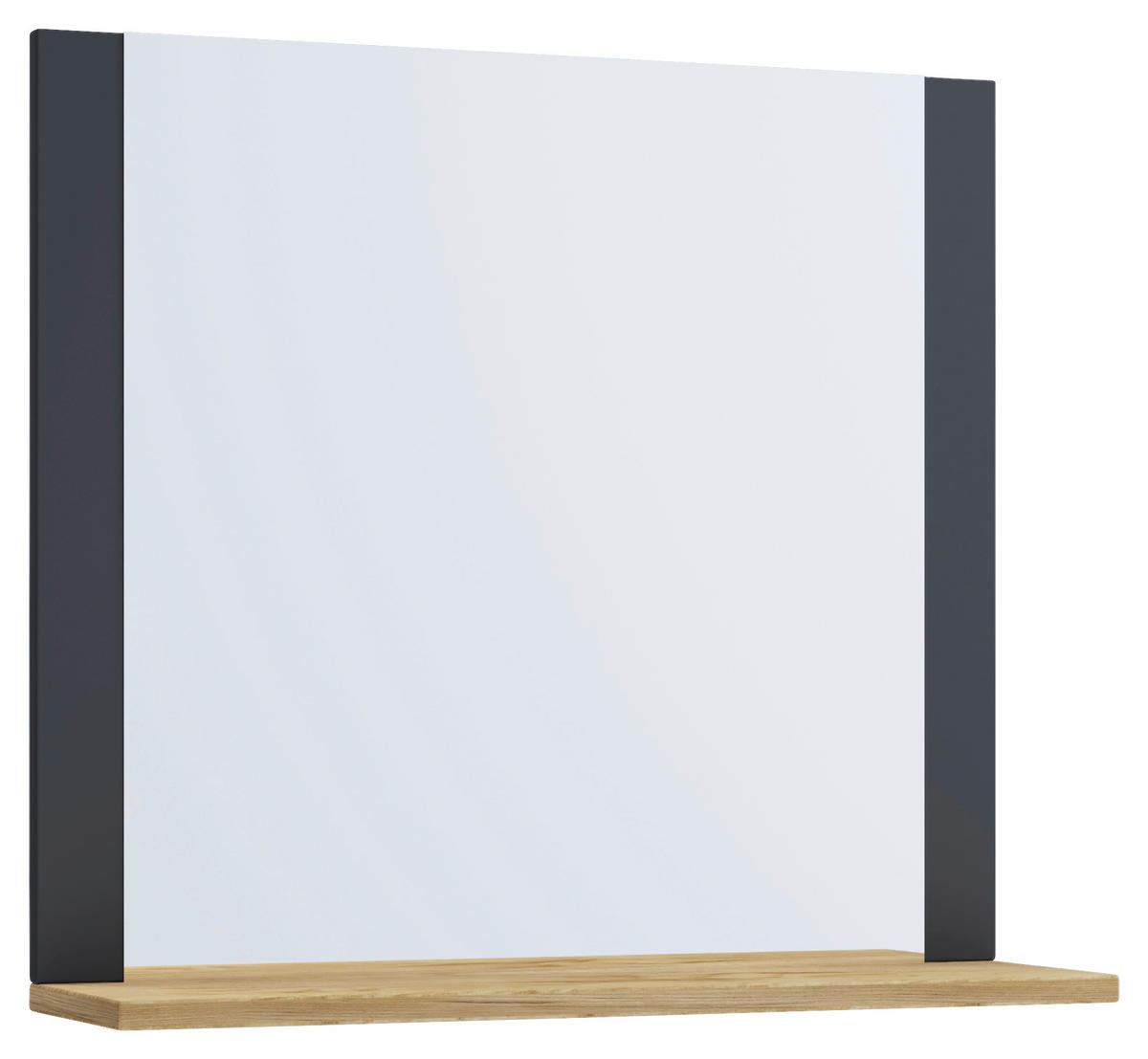 VÄGGSPEGEL 60/65/16,6 cm    - antracit/ekfärgad, Modern, trämaterial (60/65/16,6cm) - MID.YOU