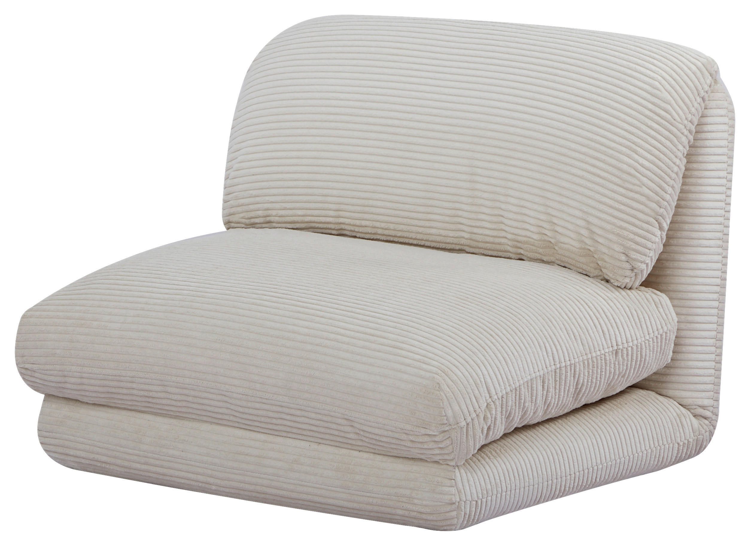 SCHLAFSESSEL ELYSIA Cord Beige Liegefunktion  - Beige, Design, Textil (82/58/78cm) - P & B