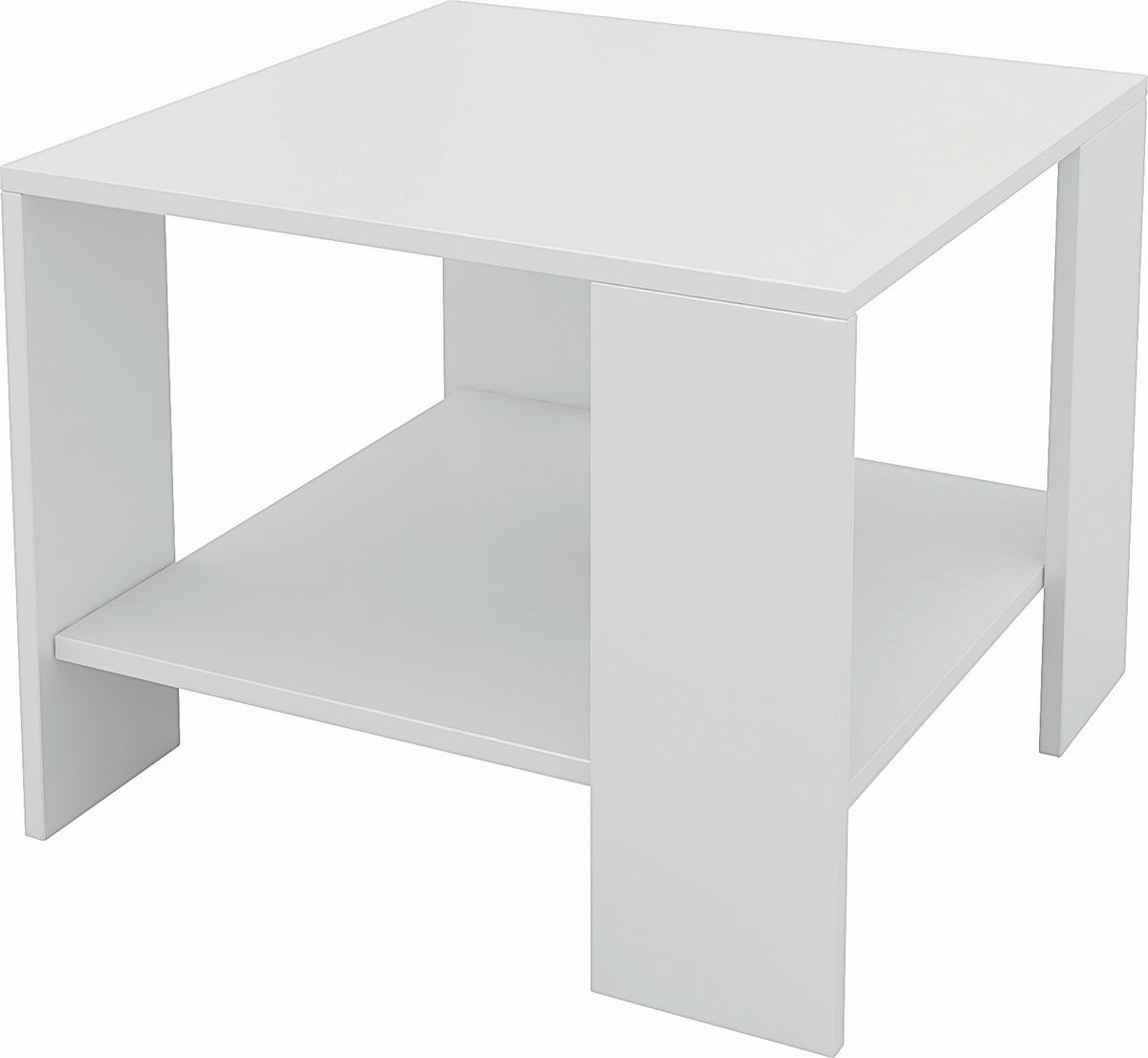 Măsuță De Cafea din material pe bază de lemn,   - alb, Design, material pe bază de lemn (55/42/55cm) - Boxxx