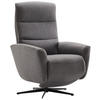 RELAXSESSEL Webstoff Fußteilverstellung    - Dunkelgrau/Schwarz, Design, Textil/Metall (76/104/77cm) - Livetastic