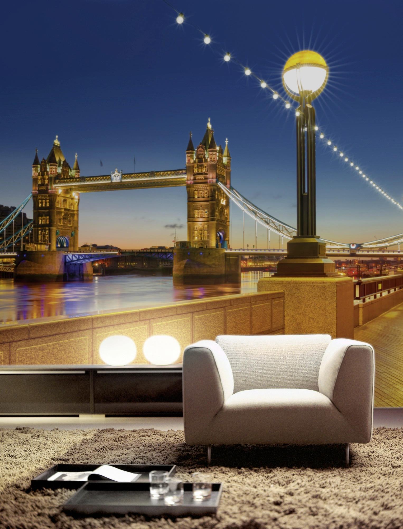 FOTOTAPETE Tower Bridge  - Multicolor, LIFESTYLE, Papier (368/254cm) - Komar