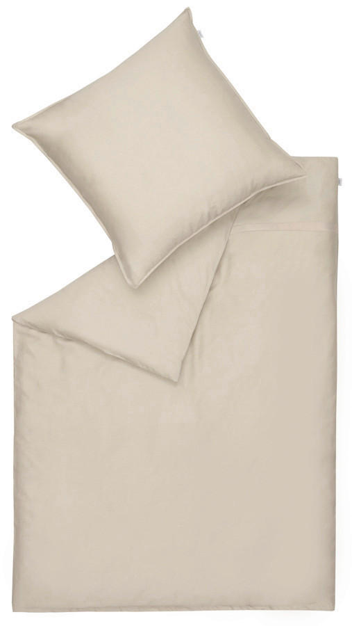 WENDEBETTWÄSCHE 2-teilig SW-Pure Satin 155/220 cm  - Sandfarben/Beige, Basics, Textil (155/220cm) - Schöner Wohnen
