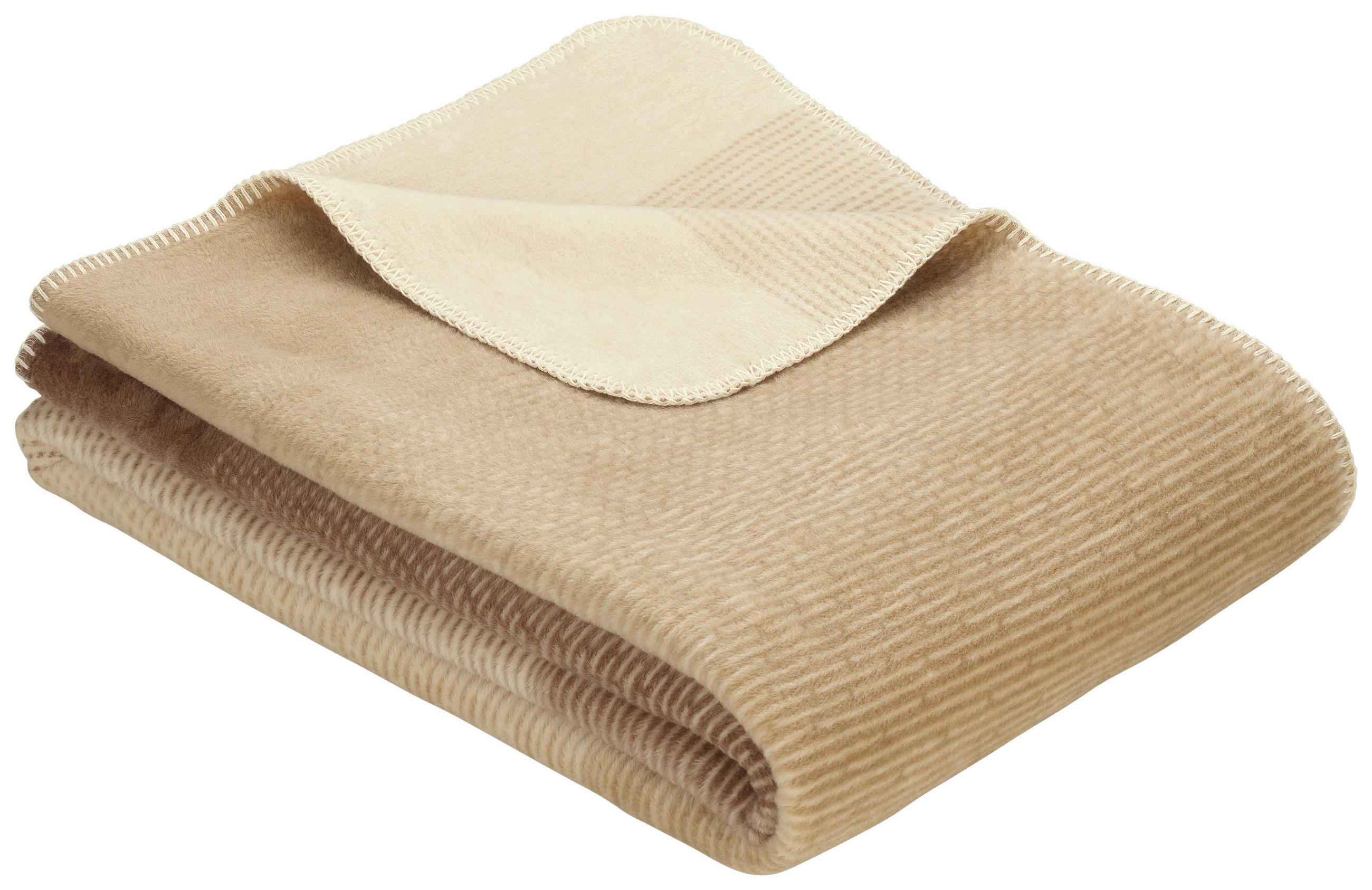 DECKE 1250 Toronto 150/200 cm  - Braun/Naturfarben, KONVENTIONELL, Textil (150/200cm) - Ibena