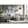 ECKSOFA  in Webstoff Grau  265/180 cm  - Schwarz/Grau, Design, Textil/Metall (265/180cm) - Carryhome