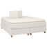 BOXSPRINGBETT 180/210 cm INKL. Matratze, Topper - Eichefarben/Naturfarben, KONVENTIONELL, Holz/Textil (180/210cm) - JENSEN