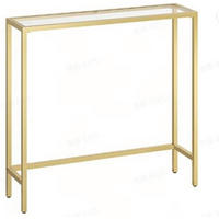 KONSOLENTISCH in Metall, Glas   100,5/80/20 cm  - Goldfarben, Trend, Glas/Metall (100,5/80/20cm) - MID.YOU