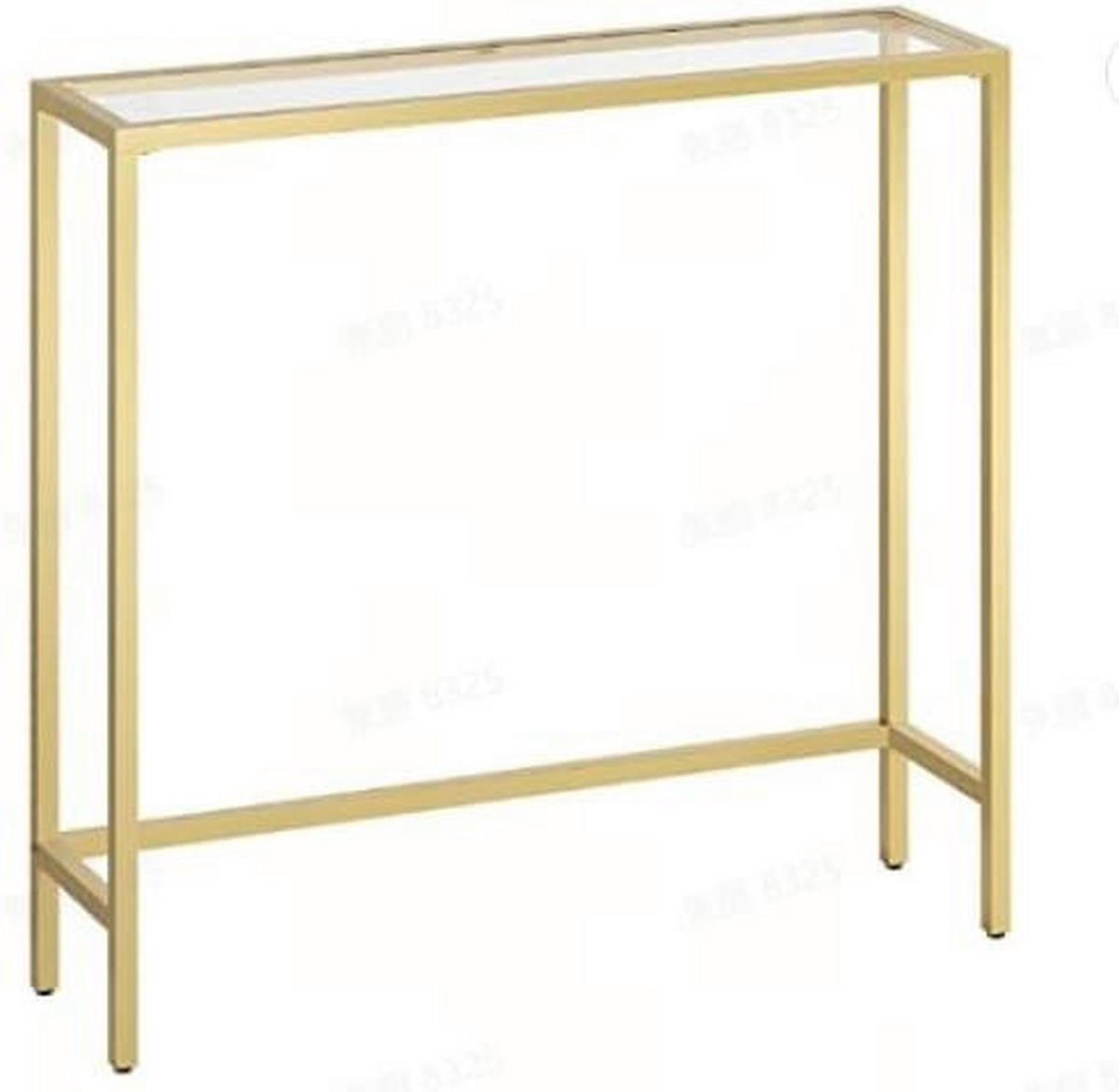 KONSOLENTISCH in Metall, Glas   100,5/80/20 cm  - Goldfarben, Trend, Glas/Metall (100,5/80/20cm) - MID.YOU