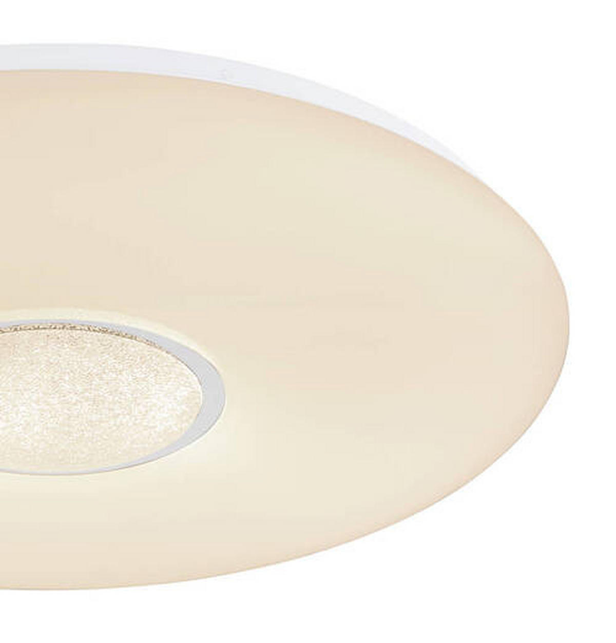 LED-DECKENLEUCHTE 40 W  48,5/7,2 cm    - Klar/Weiss, Design, Glas/Kunststoff (48,5/7,2cm) - Globo