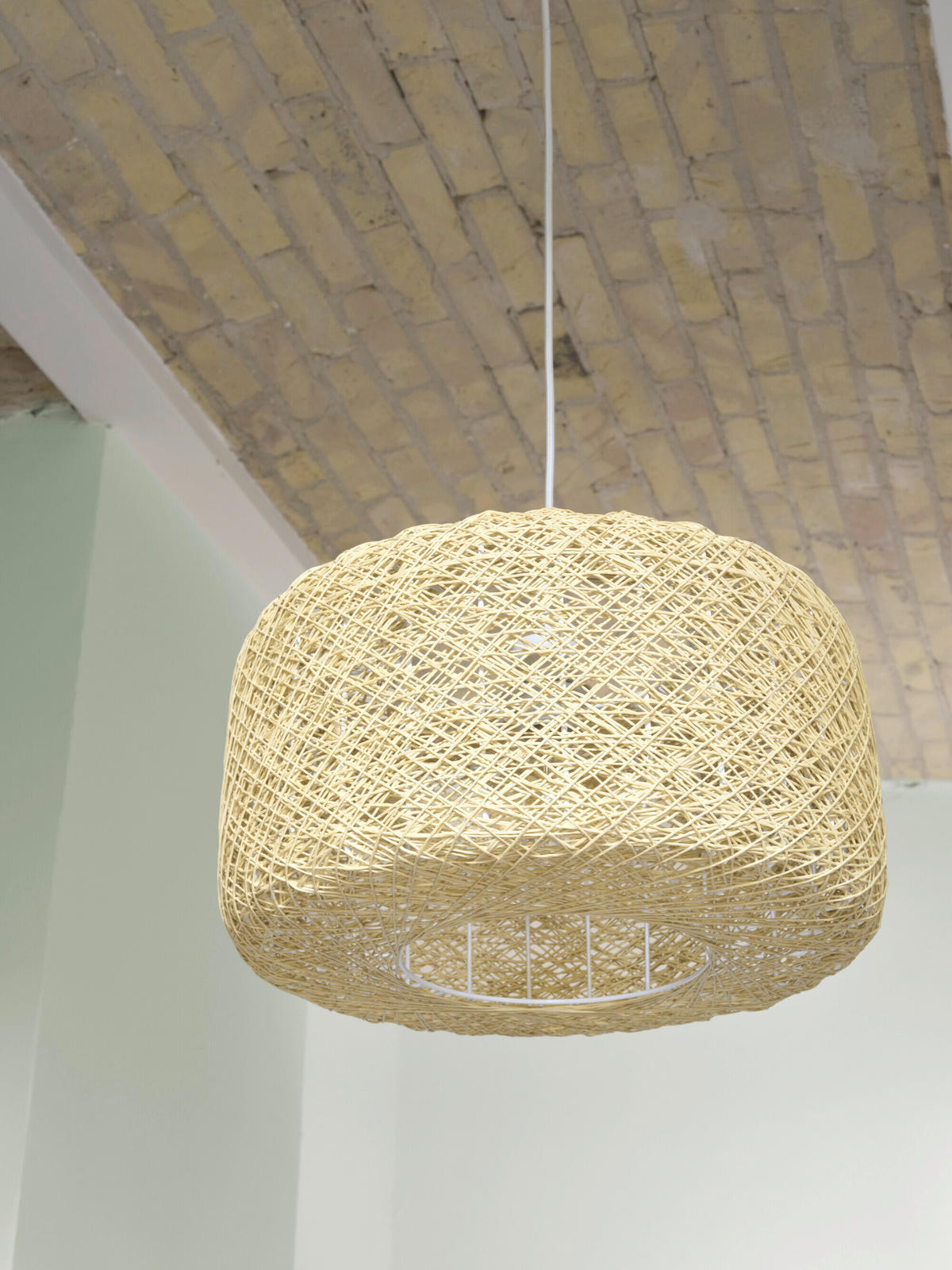 HÄNGELEUCHTE 40/150 cm  - Beige, Natur, Papier/Metall (40/150cm) - Osram