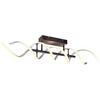 LED-DECKENLEUCHTE Sequence 90/14,5/20,5 cm   - Schwarz/Alufarben, Design, Metall (90/14,5/20,5cm) - Trio Leuchten