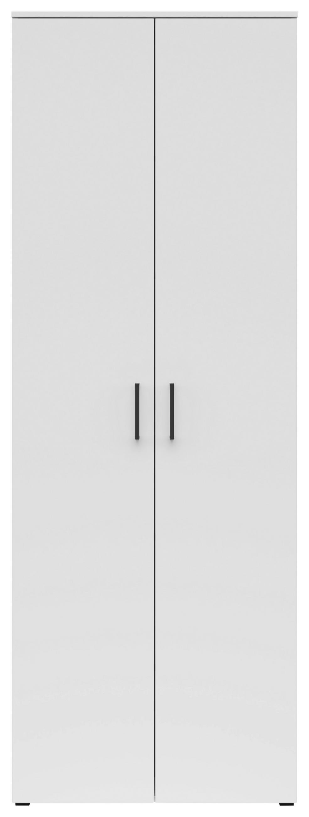 VEČNAMENSKA OMARA, bela - črna/bela, Moderno, umetna masa/leseni material (70/195/40cm) - Carryhome