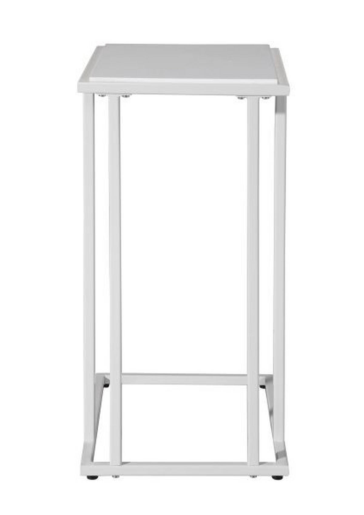 POSLUŽAVNIK-STOČIĆ 30/60/40 cm   - bela, Dizajnerski, metal/pločasti materijal (30/60/40cm) - Ti'me