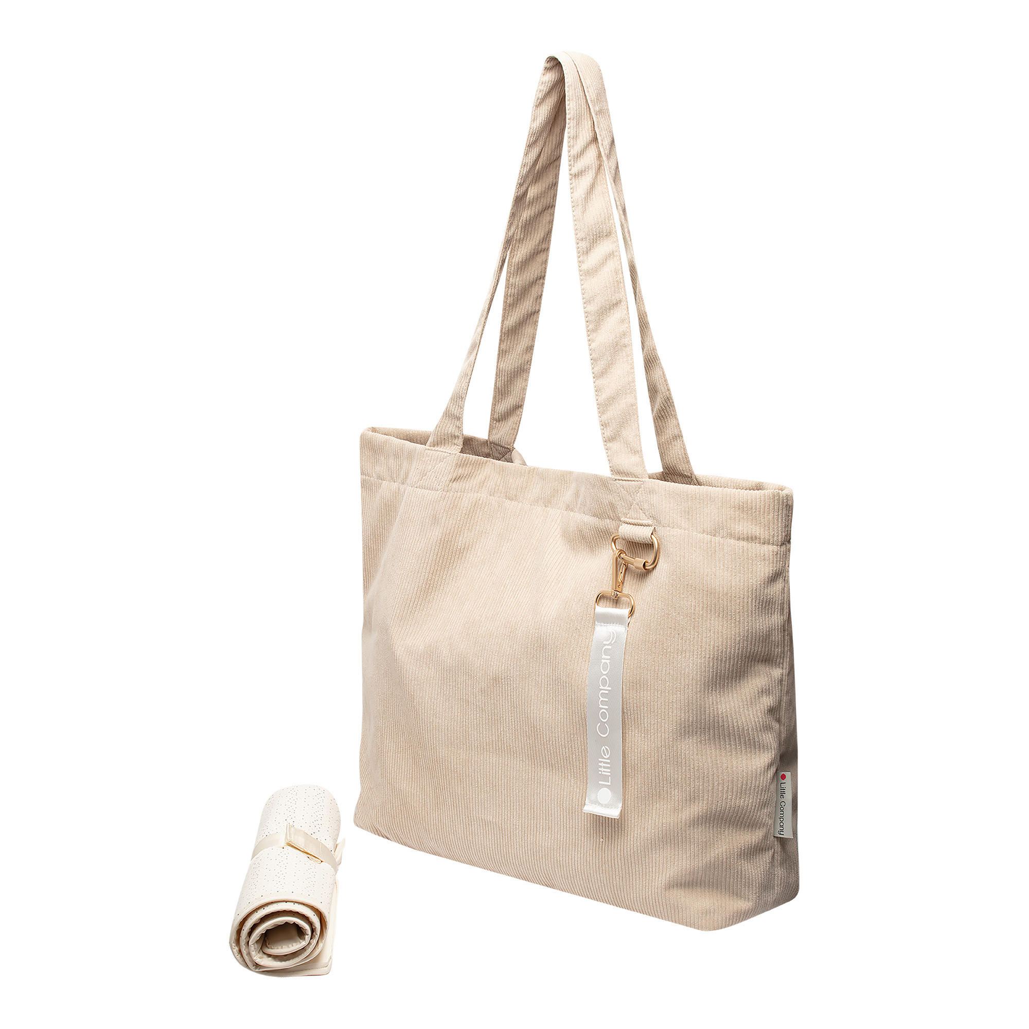 TORBA ZA PREVIJANJE - boje pijeska/bež, Basics, tekstil (45/37/15cm)