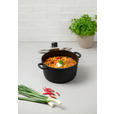 KOCHTOPF Turin 3,3 L  - Klar/Edelstahlfarben, KONVENTIONELL, Glas/Kunststoff (24/11,5cm) - Homeware Profession.