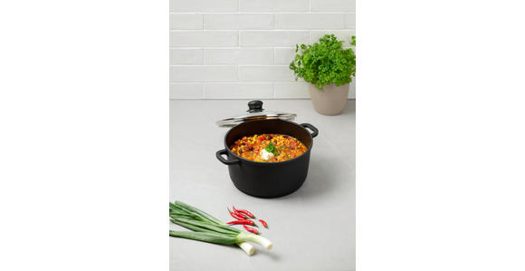 KOCHTOPF Turin 3,3 L - Klar/Edelstahlfarben, KONVENTIONELL, Glas/Kunststoff (24/11,5cm) - Homeware Profession.