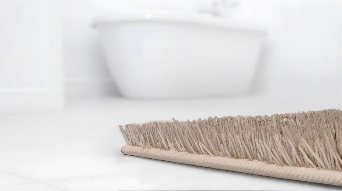 BADEMATTE Taupe 60/100 cm  - Taupe, KONVENTIONELL, Kunststoff/Textil (60/100cm) - Grund