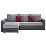 WEBSTOFF ECKSOFA Dunkelgrau, Grau Bettkasten, Schlaffunktion - Dunkelgrau/Schwarz, Design, Kunststoff/Textil (245/80/175cm) - Ti`me WEBSTOFF ECKSOFA Dunkelgrau, Grau Bettkasten, Schlaffunktion - Dunkelgrau/Schwarz, Design, Kunststoff/Textil (245/80/175cm) - Ti`me