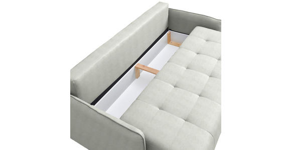 SCHLAFSOFA  in Chenille Naturfarben  - Buchefarben/Naturfarben, Design, Holz/Textil (217/97/101cm) - Carryhome