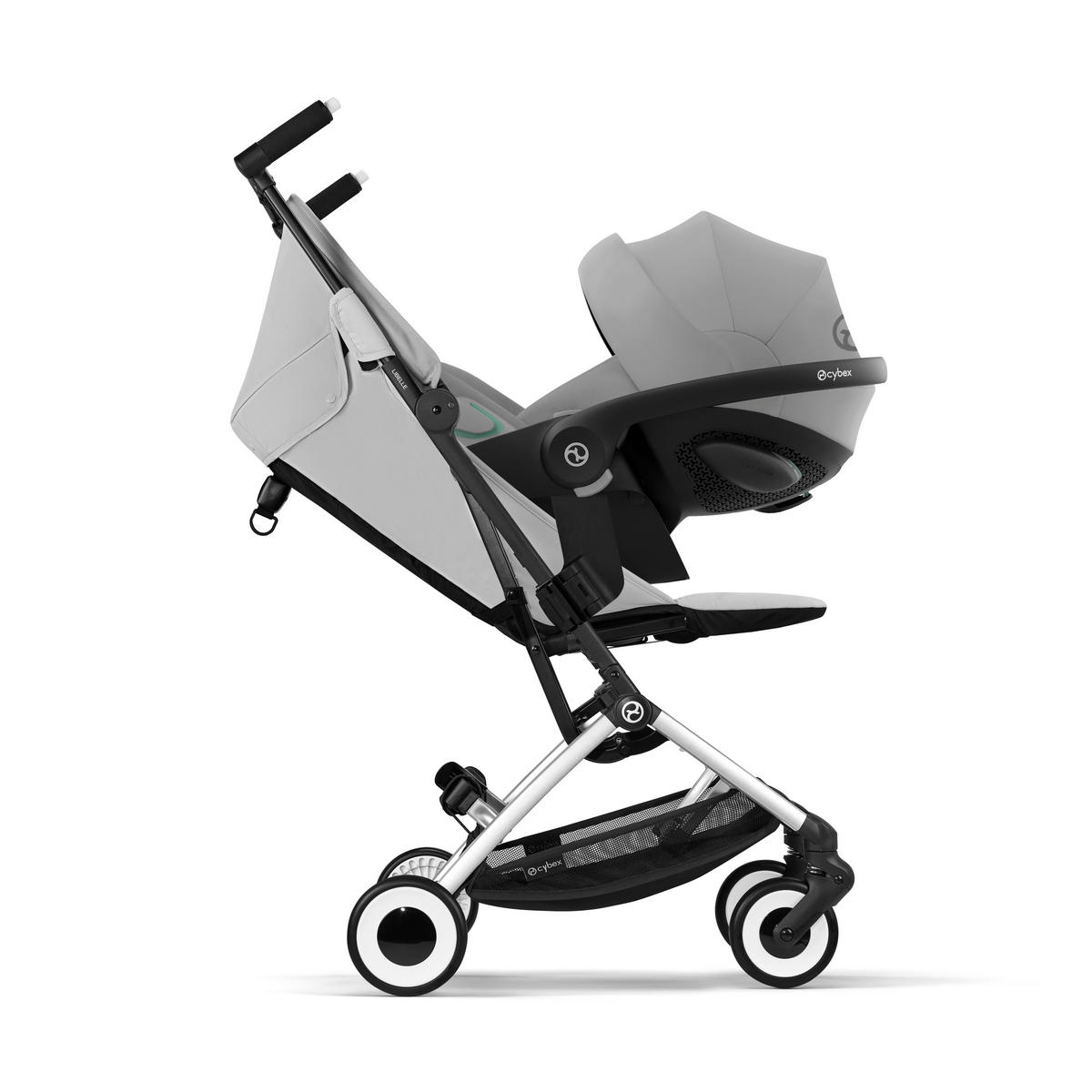 BUGGY Libelle  - Hellgrau/Schwarz, Basics, Textil (71/52/102cm) - Cybex