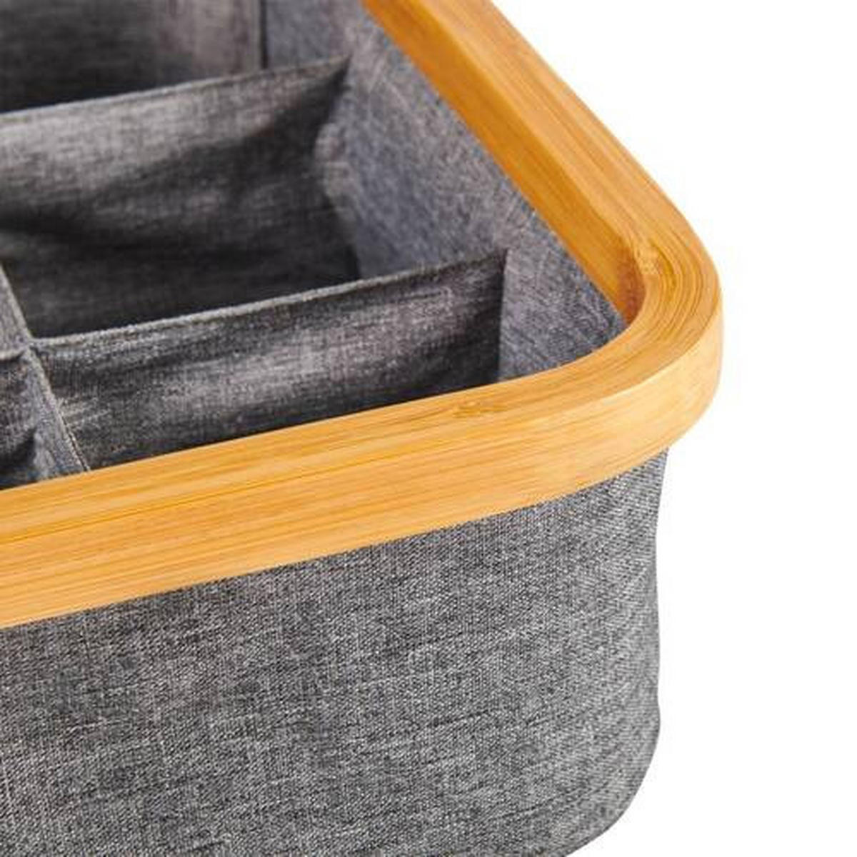 ORGANIZER  - Grau, Basics, Karton/Holz (30/30/9cm) - Jimmylee