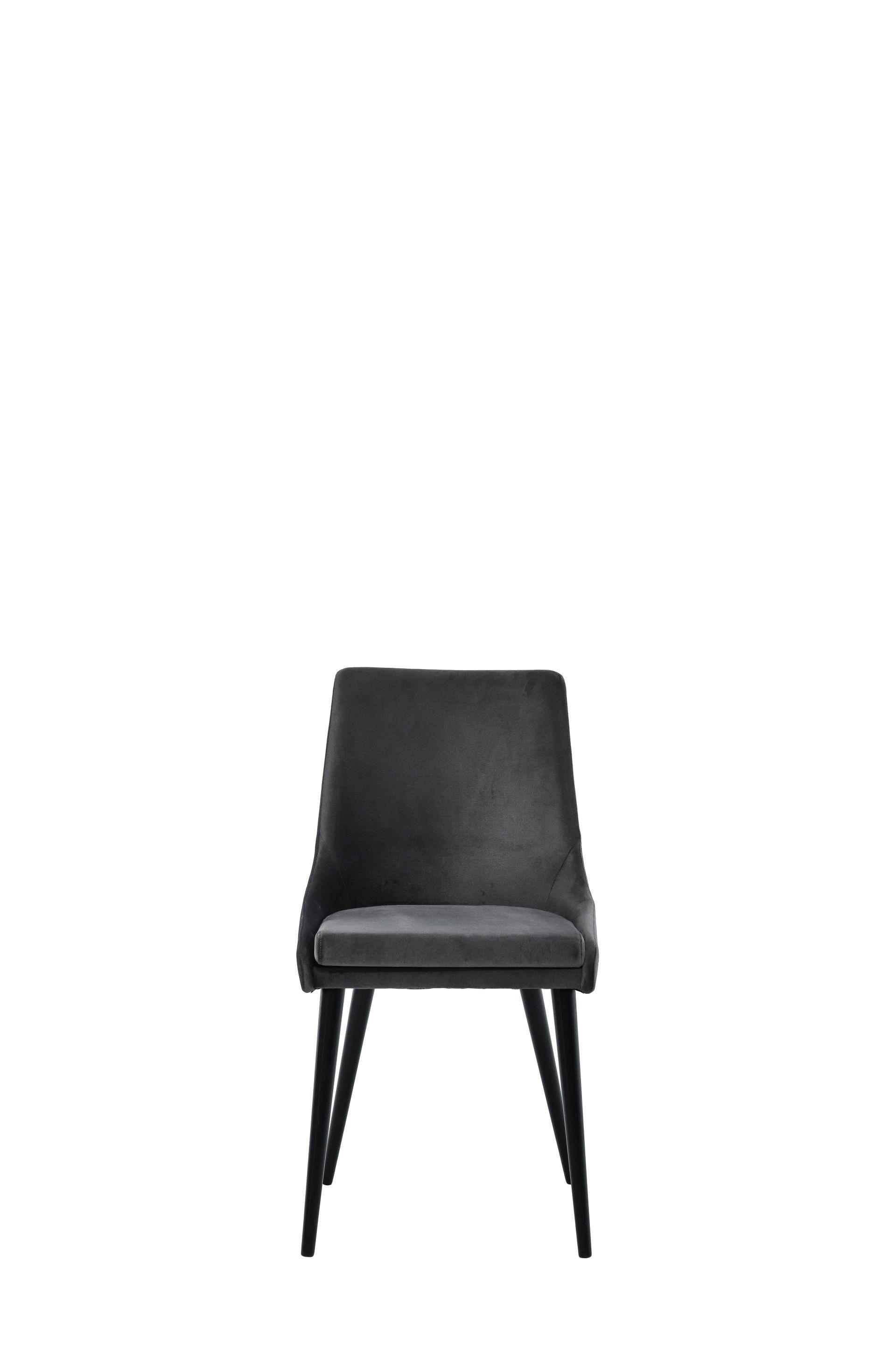 STOLICA  tamno siva  drvo, tekstil      - tamno siva/crna, Konvencionalno, drvo/tekstil (49/87/59cm)