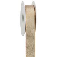 GESCHENKBAND  - Goldfarben, Trend, Textil (8,5/8,5/2,9cm)