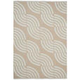 FLACHWEBETEPPICH 80/150 cm Waves  - Beige/Weiß, LIFESTYLE, Textil (80/150cm) - Novel