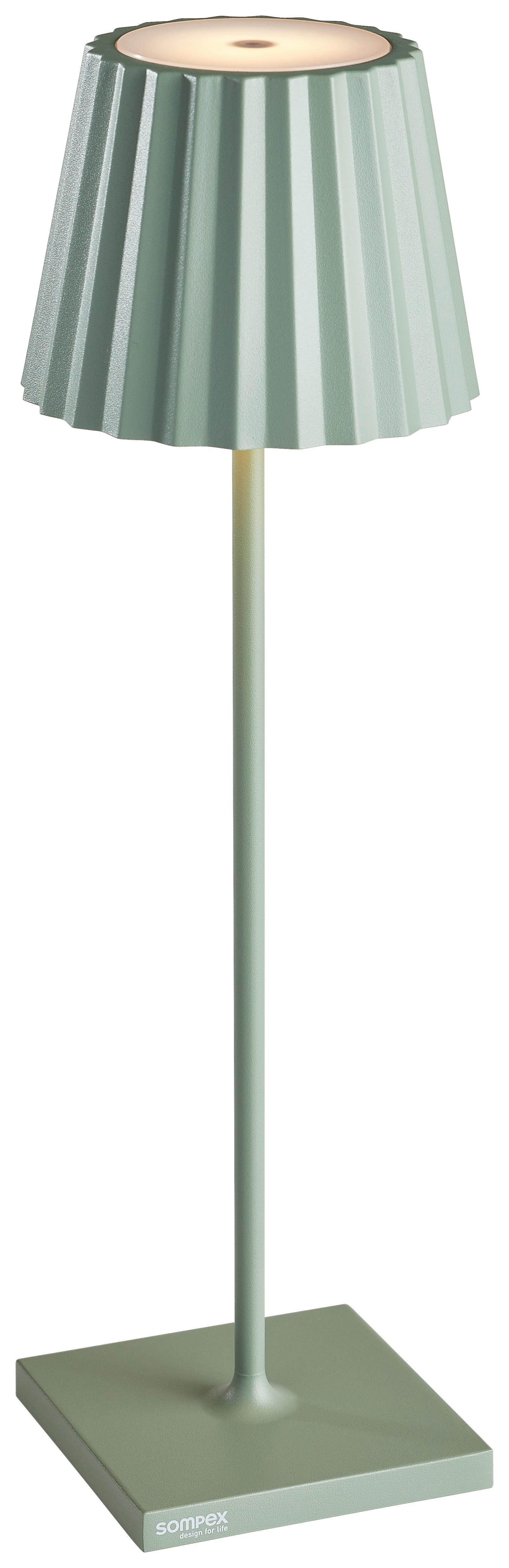 LED-TISCHLEUCHTE Troll  - Weiß/Grün, Design, Metall (11cm) - Sompex