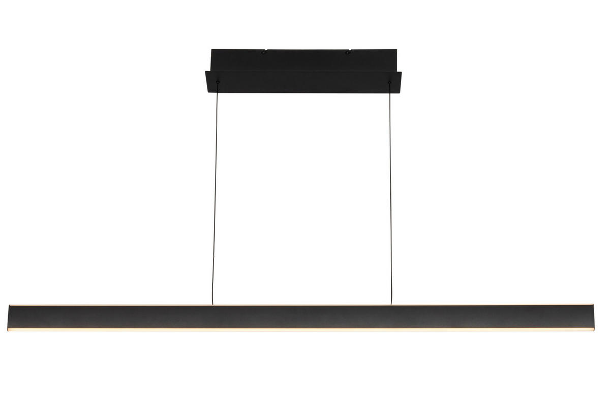 LED-HÄNGELEUCHTE Kent 118/10/170 cm   - Schwarz, Design, Kunststoff/Metall (118/10/170cm) - Dieter Knoll