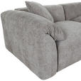 ECKSOFA in Flachgewebe Braun  - Creme/Schwarz, MODERN, Kunststoff/Textil (231/178cm) - Carryhome