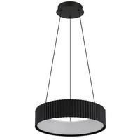 LED-HÄNGELEUCHTE 46/12 cm  - Schwarz/Weiß, Basics, Kunststoff/Metall (46/12cm) - Globo