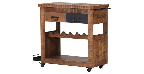 BARWAGEN BARNEY - Schwarz/Naturfarben, KONVENTIONELL, Holz/Holzwerkstoff (97/43/85cm) - Landscape