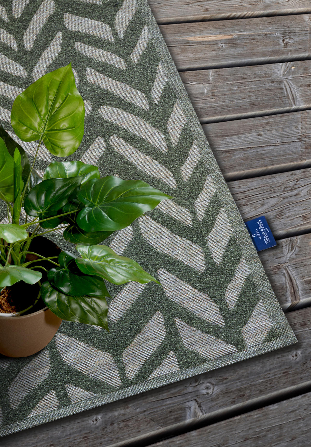OUTDOORTEPPICH 160/230 cm Kollektion 1883 Waldgrün  - Waldgrün, Design, Kunststoff/Textil (160/230cm) - Villeroy & Boch