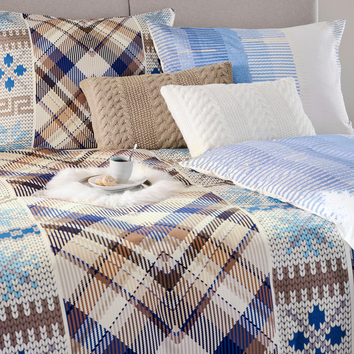 WENDEBETTWÄSCHE 2-teilig Satin 140/200 cm  - Multicolor, Textil (140/200cm) - Esposa