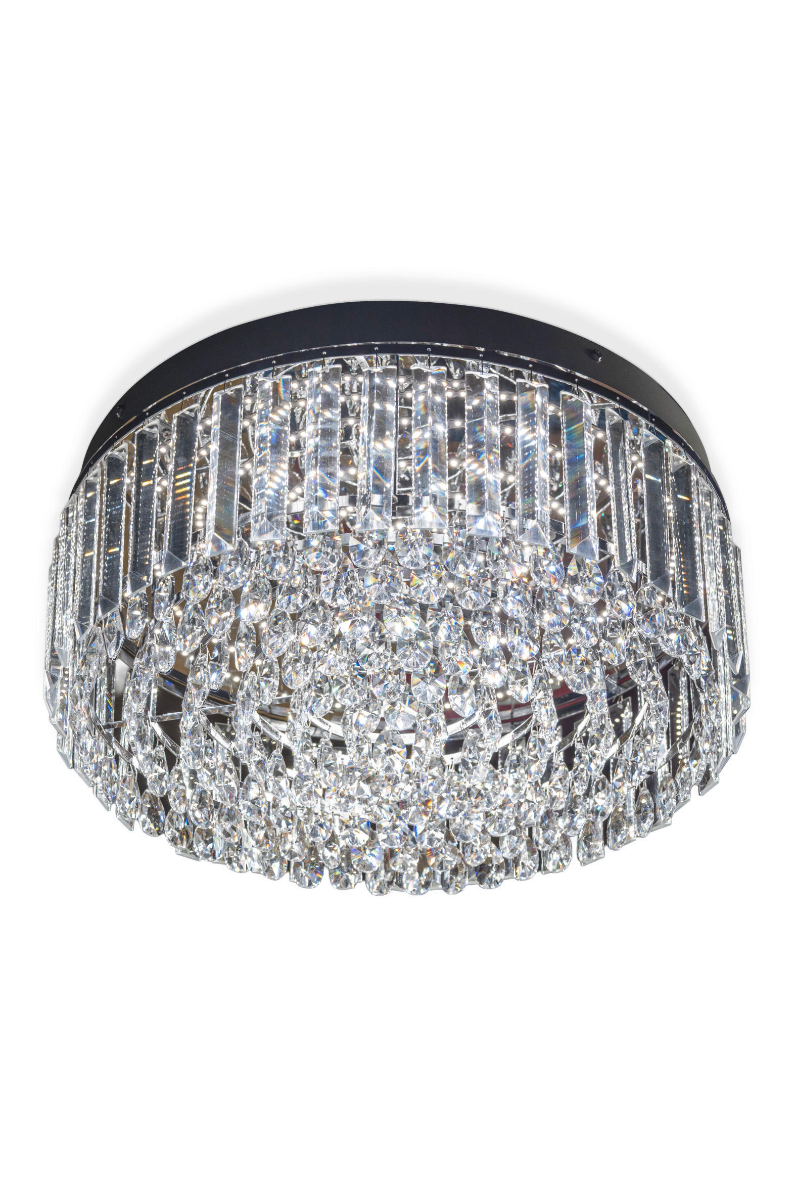LED-DECKENLEUCHTE Royal 60/15 cm   - Chromfarben, LIFESTYLE, Metall (60/15cm) - Hell