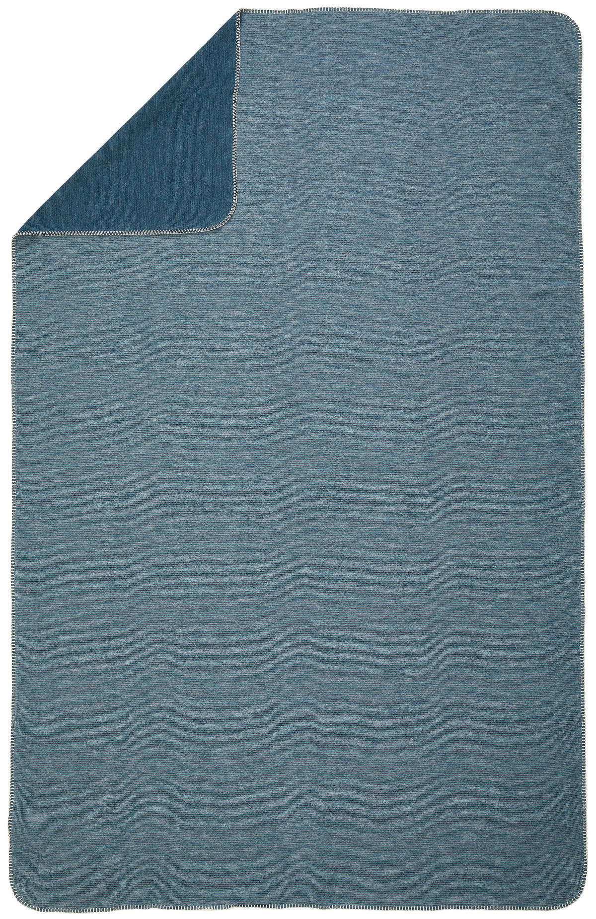 PLAID LEELA 140/200 cm  - Dunkelblau, Natur, Textil (140/200cm) - Bio:Vio