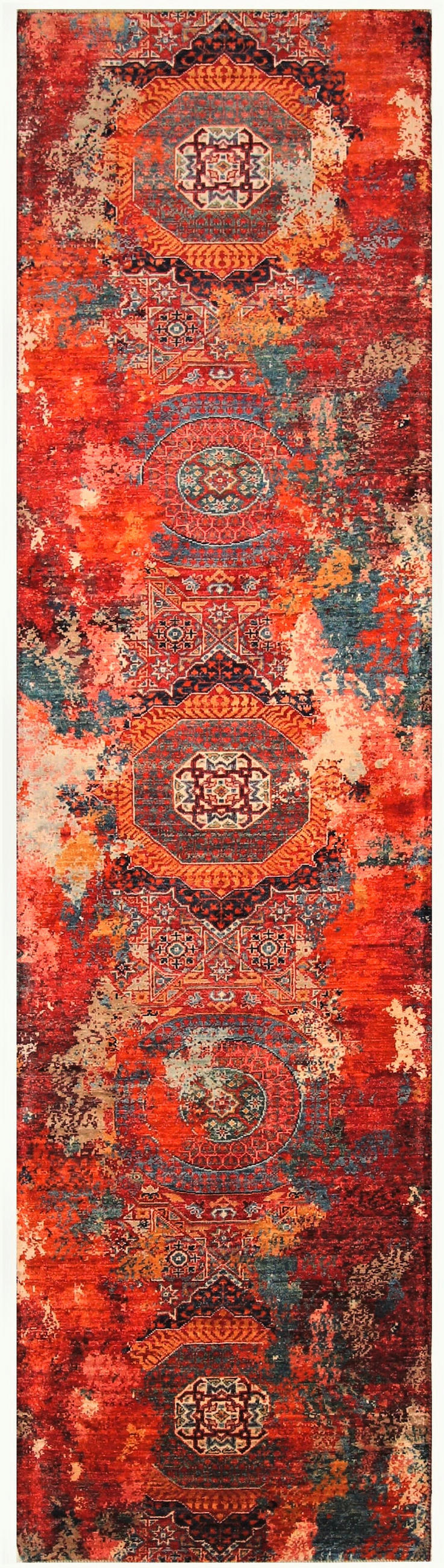 ORIENTTEPPICH 80/300 cm Glow Multicolor  - Multicolor, Design, Textil (80/300cm) - Cazaris