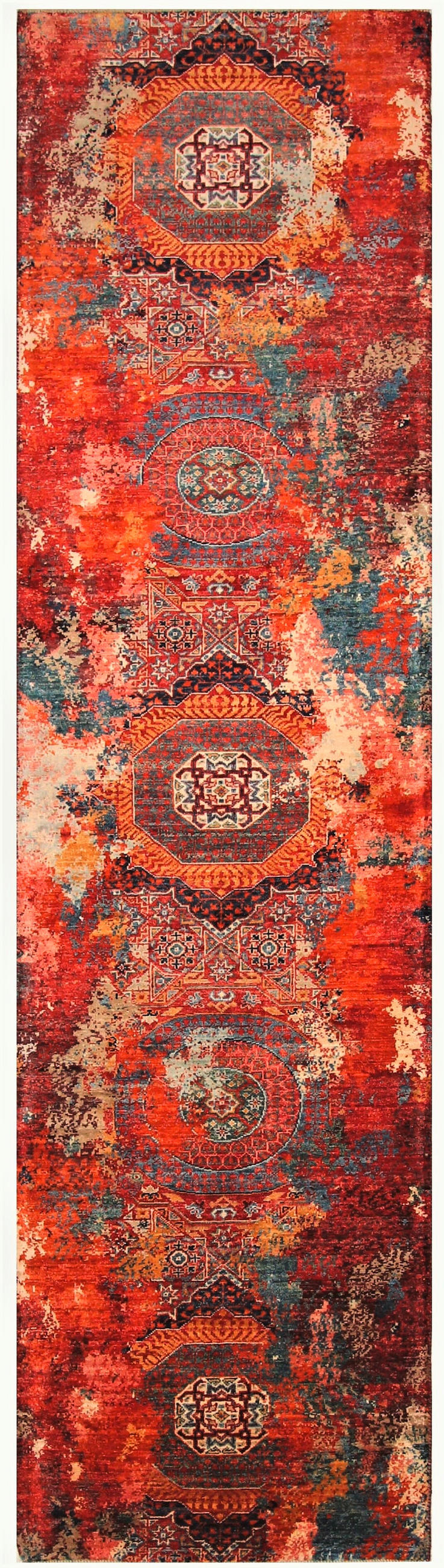 ORIENTTEPPICH 80/300 cm Glow Multicolor  - Multicolor, Design, Textil (80/300cm) - Cazaris