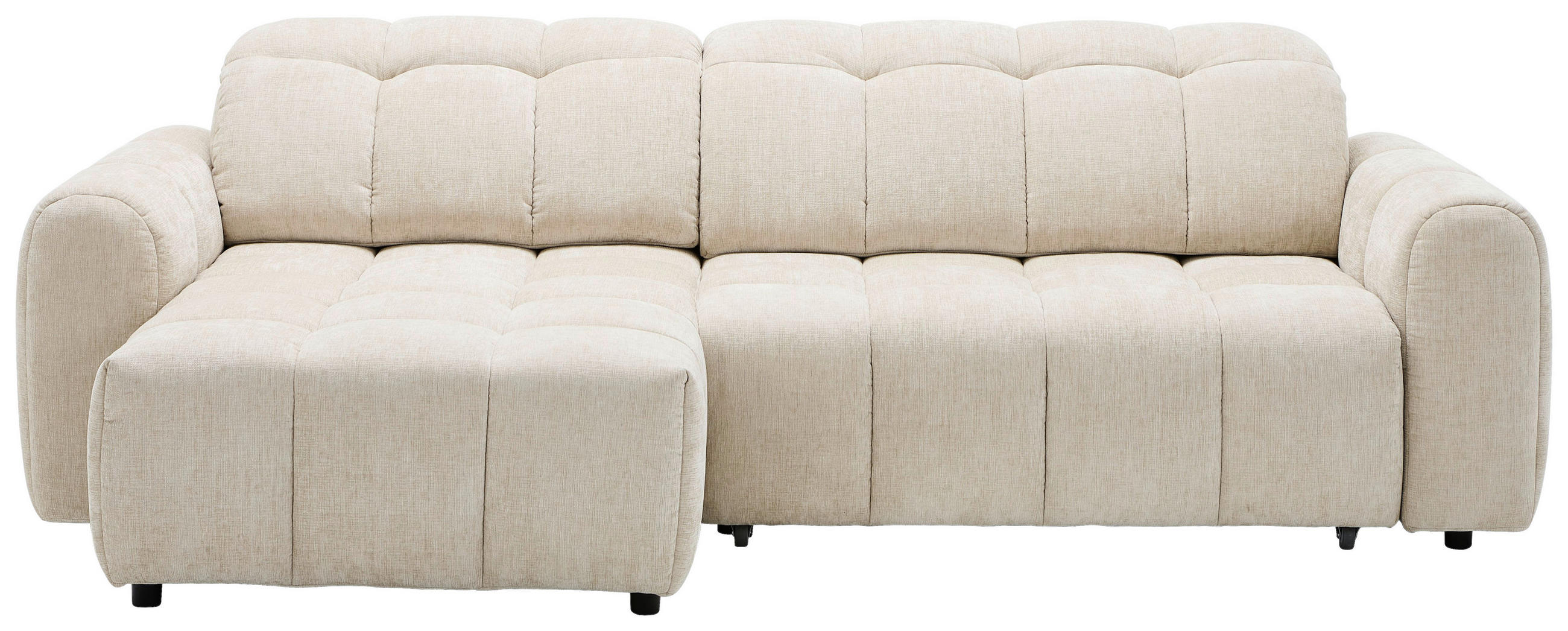 ROHOVÁ SEDAČKA, textil, béžová - černá/béžová, Design, textil/plast (160/264cm) - Xora